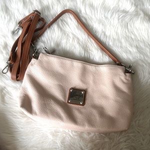 VALENTINA Pink Handbag w/ Crossbody Strap